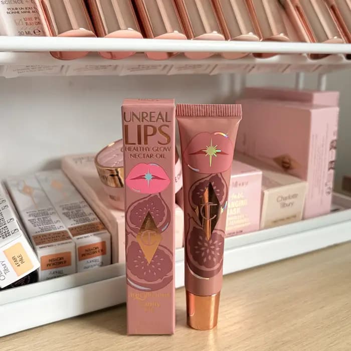 Charlotte Tilbury CT Discount Makeup Lip Blam Nourishing 6 Color Lip Gloss Lip Blam Pure Peach Hydra