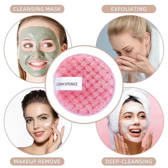 Ensemble de pinceaux et d'éponges de maquillage, bouffantes de maquillage roses, œuf de beauté, band
