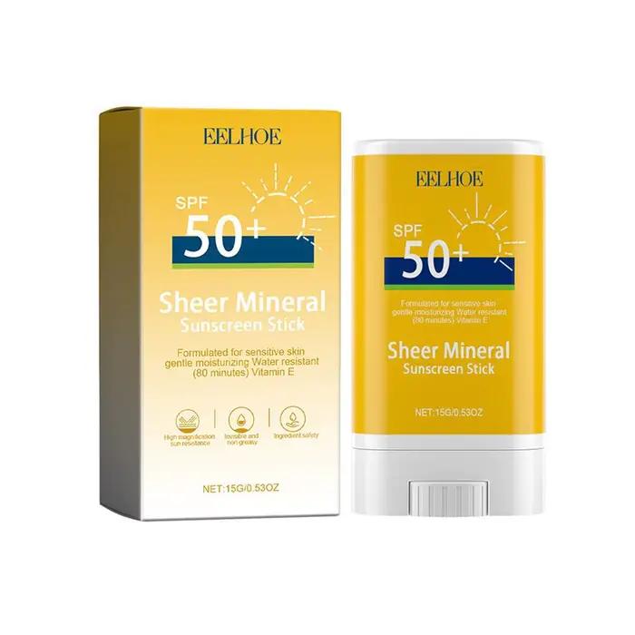 Stick solaire invisible quotidien SPF50 PA+++, stick solaire hydratant mat effet nuage, protection U