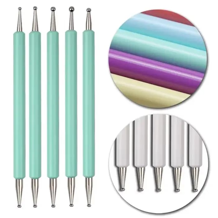 Outils de pointage pour Nail Art à double extrémité, avec 10 tailles différentes pour le pointage, l