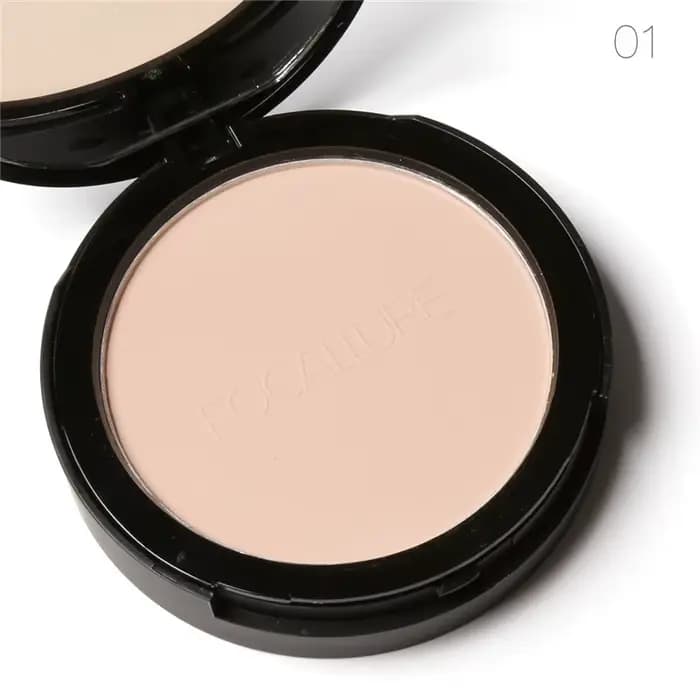Poudre minérale pressée pour le visage, fond de teint naturel, contrôle de l'huile, finition lisse, 