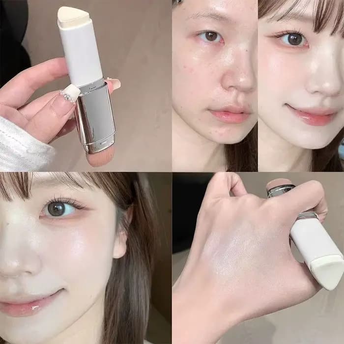 Bâton de fond de teint à double extrémité, naturel, mat, blanc ivoire, couleur naturelle, même le te