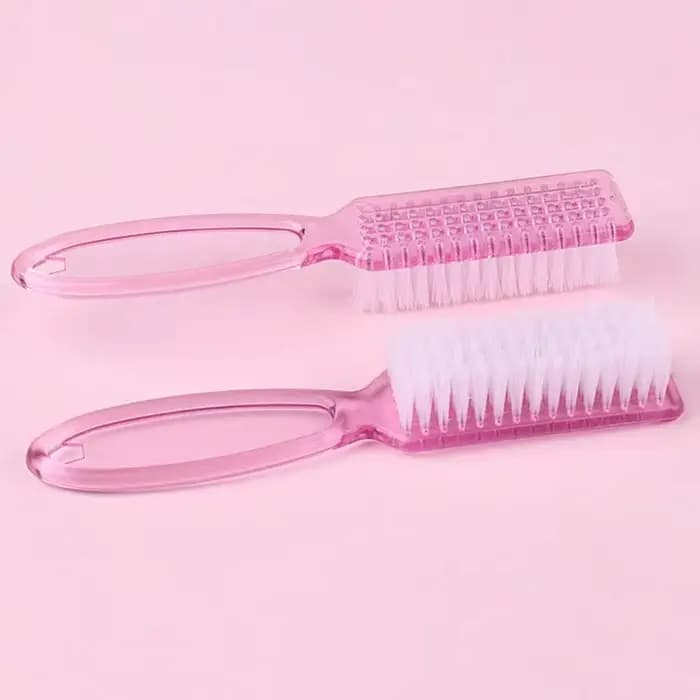 Brosse de nettoyage pour ongles, 2 pièces, élimine la poussière, poudre, nettoyant en plastique pour