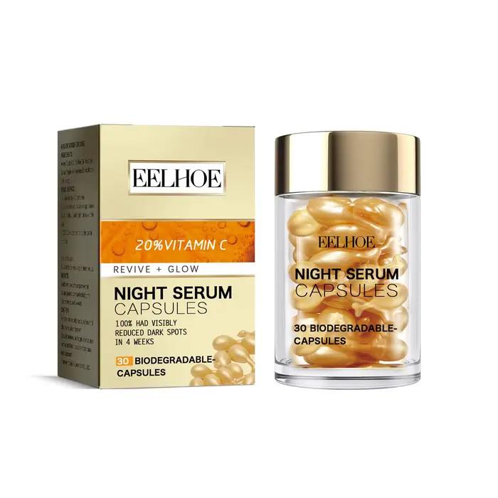 EELHOE vitamine C Anti-âge Capsules raffermissant élimination des rides resserrement hydratant tache