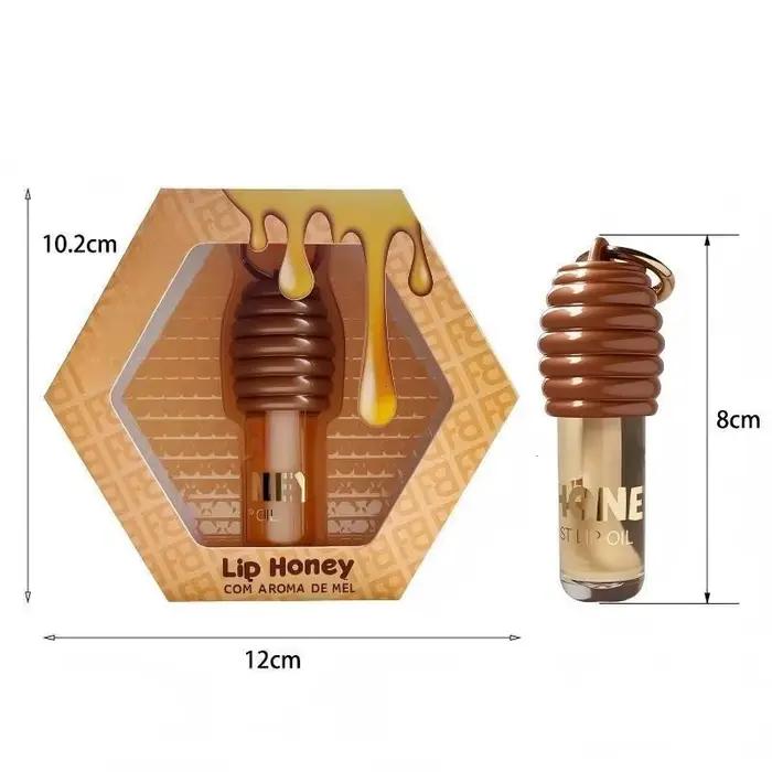 Rouge à lèvres liquide au miel, hydratation, brillant à lèvres, huile essentielle infusée au miel, h