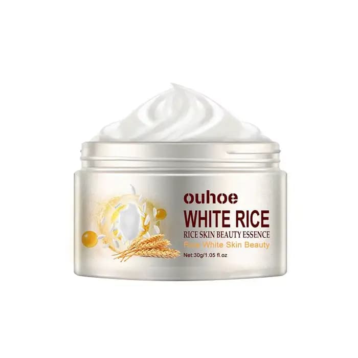 1/2/3 pièces crème de riz pour le visage Essence de riz blanc crème hydratante éclaircissante crème 