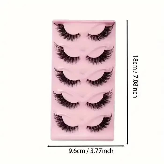 Cils de chat effet volume spectaculaire, 5 paires, faux cils en bande, vente chaude