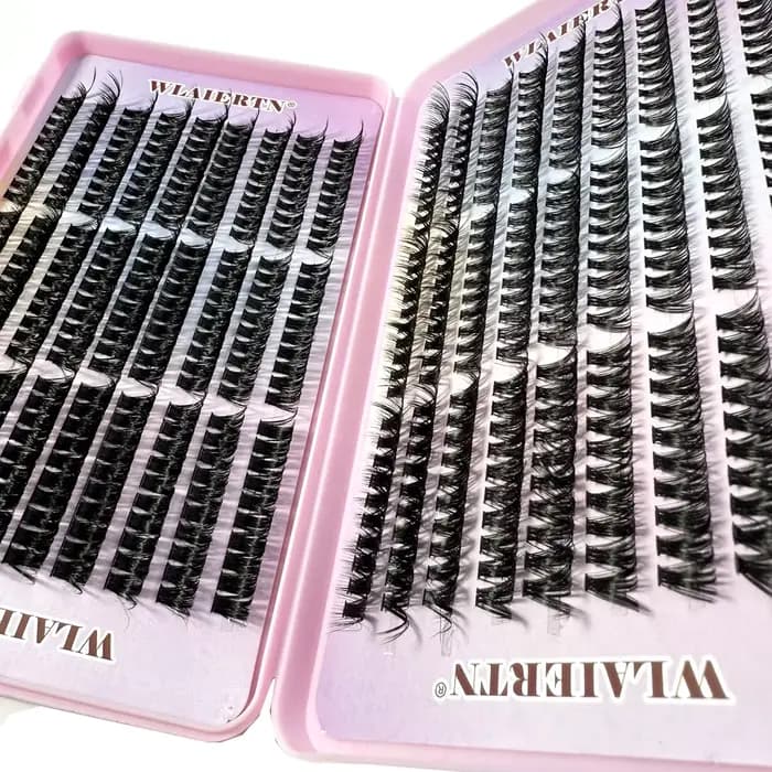 Extension de Faux-Cils en Vison Naturel Mixte Courbés C, Bande Russe 3D, Outil de Maquillage Personn