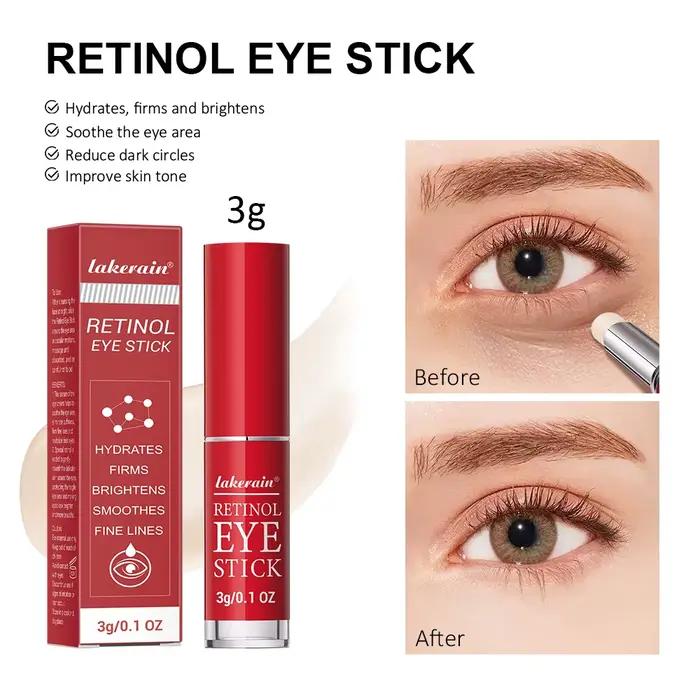 Bâton de crème Anti-rides pour les yeux, rétinol, élimine les poches oculaires, Anti-vieillissement,