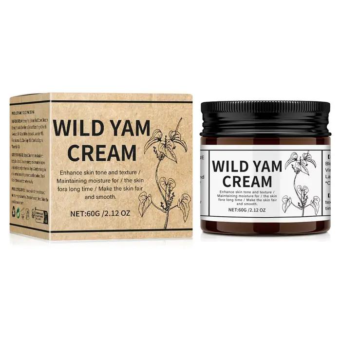 Crème d'igname sauvage, pâte de racine d'igname, équilibre, hormone harmonisée, améliore la peau sai