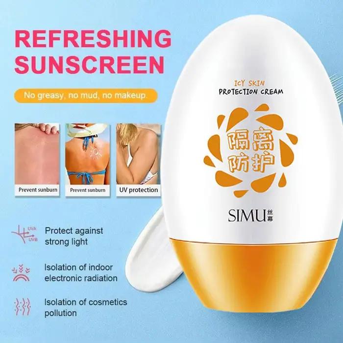 Crème solaire SPF50 + protecteur visage corps Gel crème hydratant bloc solaire crème imperméable vis