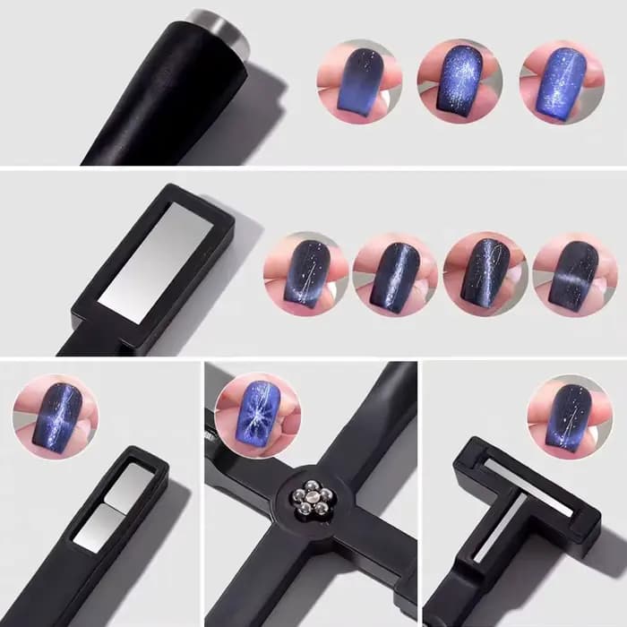 Ensemble de stylos baguette magnétique pour Nail Art, pour peinture sur Gel œil de chat 3D, baguette