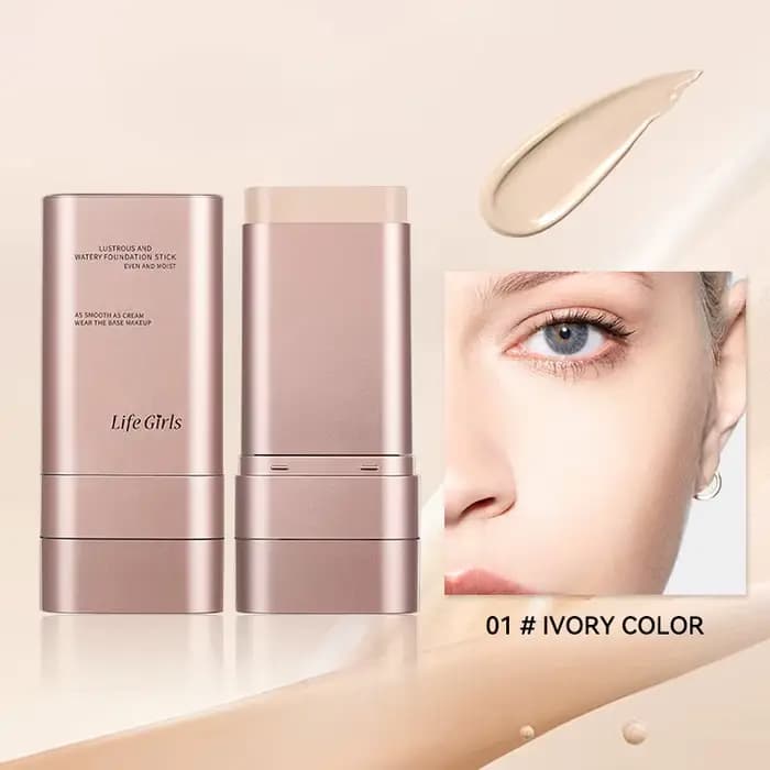 Bâton de fond de teint hydratant, correcteur durable pour le visage, couverture complète, Base de ma