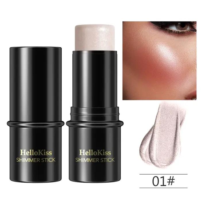 Bâton de mise en évidence et bronzage pour le visage, fard à joues éclaircissant, Rouge, correcteur 