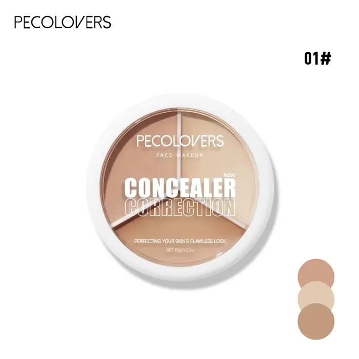 Palette de base de fard à barrage avec pinceau couvrant pour les cernes, correcteur de contour, crèm