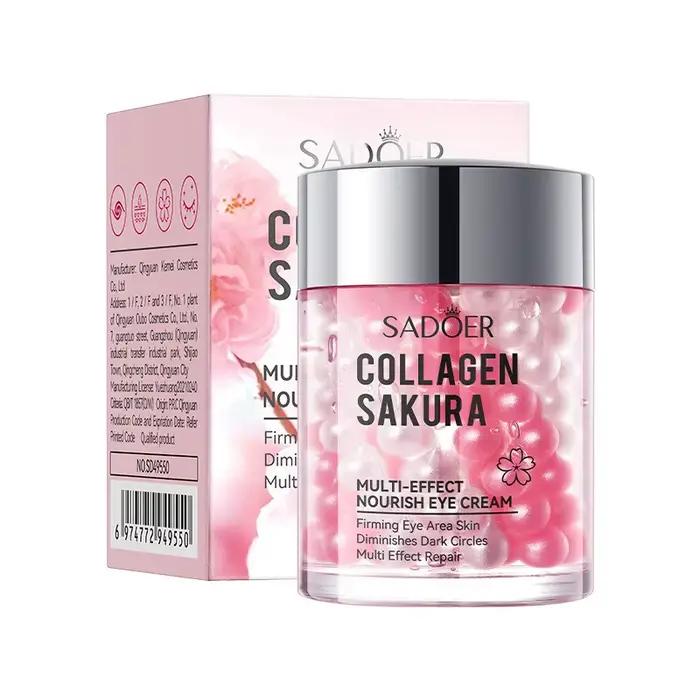 Crème pour les yeux au collagène Sakura SADOER - En stock, soin des yeux multi-effets nourrissant et