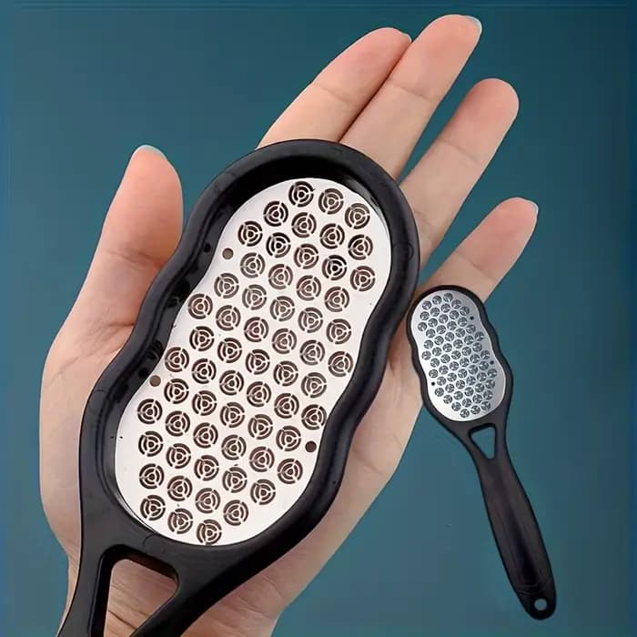 Râpe et éliminateur de callosités professionnels en acier inoxydable robuste, indolores, avec protec