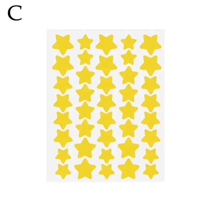 40 pièces patchs de boutons patchs de boutons PE colorés en forme d'étoile pour Ance autocollants de