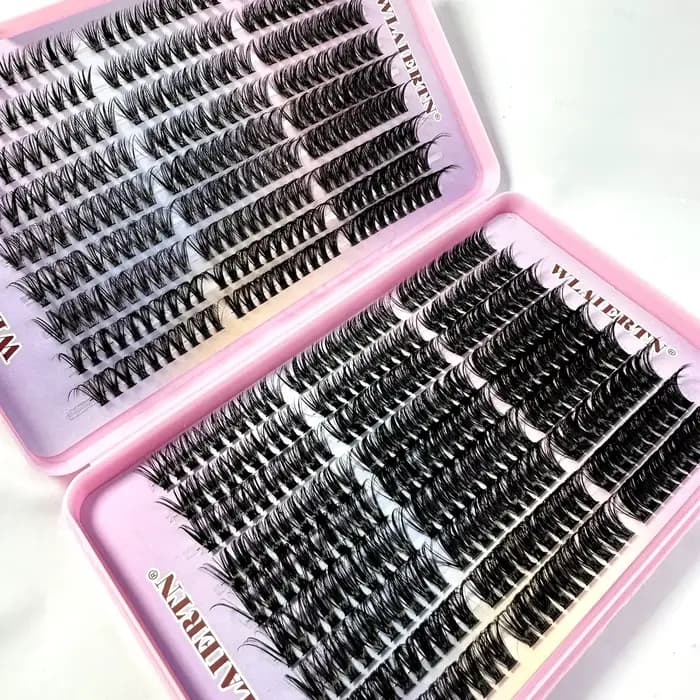 Extension de Faux-Cils en Vison Naturel Mixte Courbés C, Bande Russe 3D, Outil de Maquillage Personn