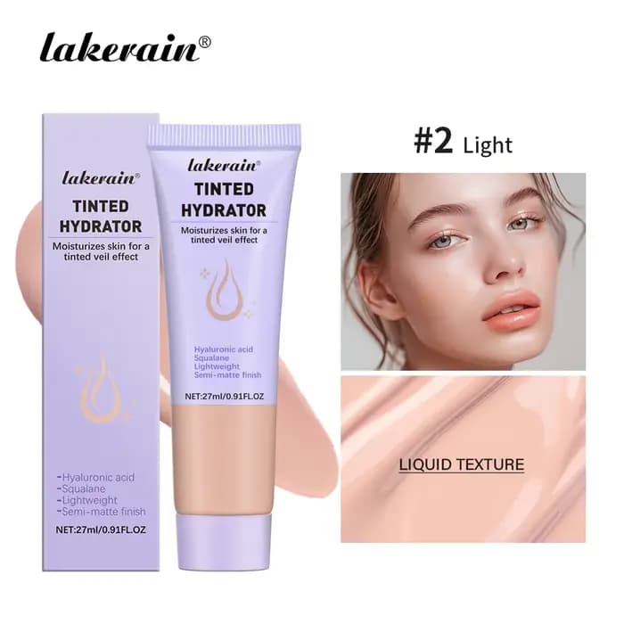 Lakerain teinté hydrateur couverture constructible hydratant Intense même ton de peau finition Semi-