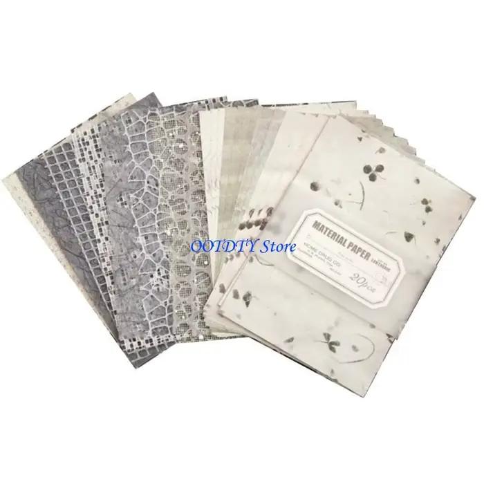 367a 20 feuilles fond esthétique Papier décoratif Scrapbooking Papier d'embellissement