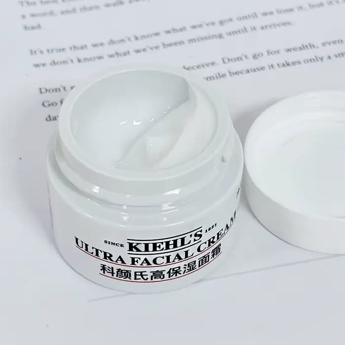 Crème Ultra-Faciale Kiehl's 14ml/50ml/125ml, Crème Hydratante pour le Visage avec Squalane et Glycop