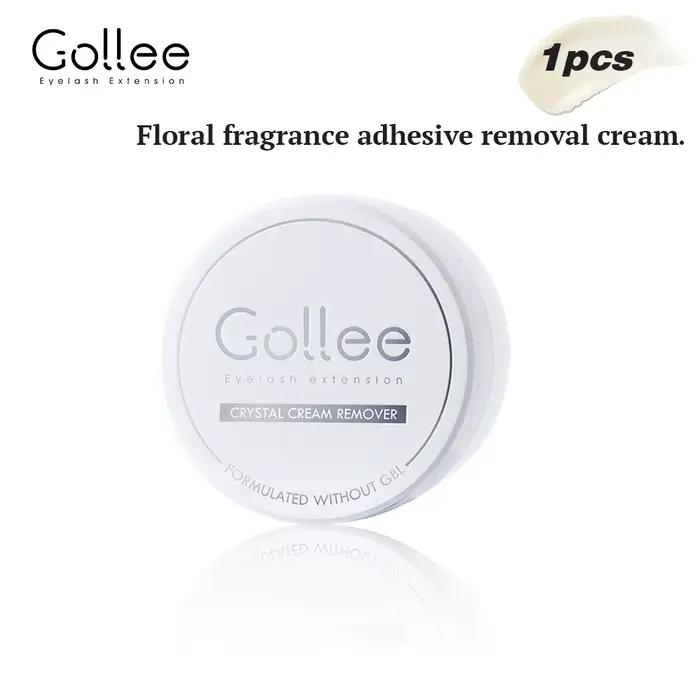 Démaquillant crème Gollee pour cils, dépose rapide de l'adhésif, faible irritation, parfum floral, o
