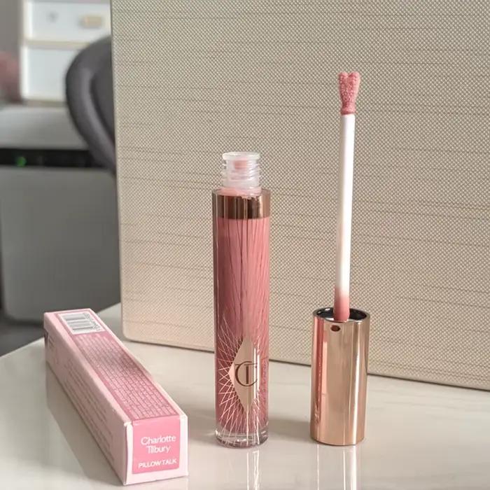 Charlotte Tilbury Collagen Lip Bath Sugar Heart Water Light of Lip Gloss Fini brillant effet miroir 
