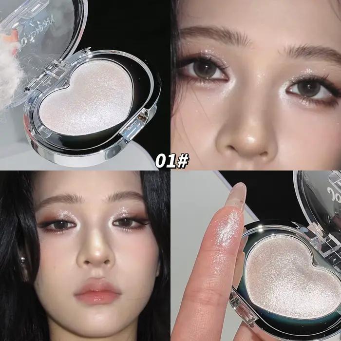 Crème de mise en évidence de diamant nacré, Champagne or scintillant, scintillante pour tout le corp