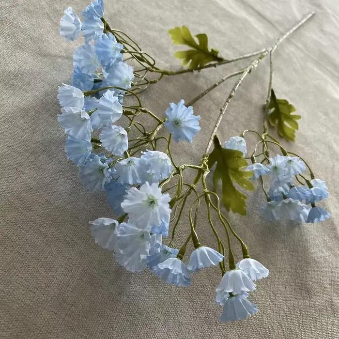 Bouquet d'herbe pour amoureux, violet, ne me m'oubli pas, décoration de fête de mariage pour maison 