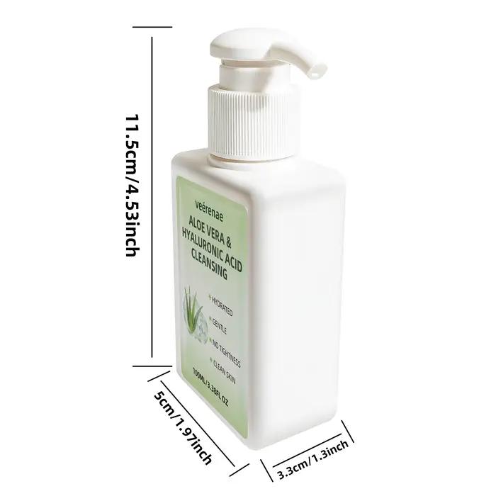 Nettoyant à l'aloe vera et à l'acide hyaluronique |   Nettoyant visage hydratant en profondeur et do