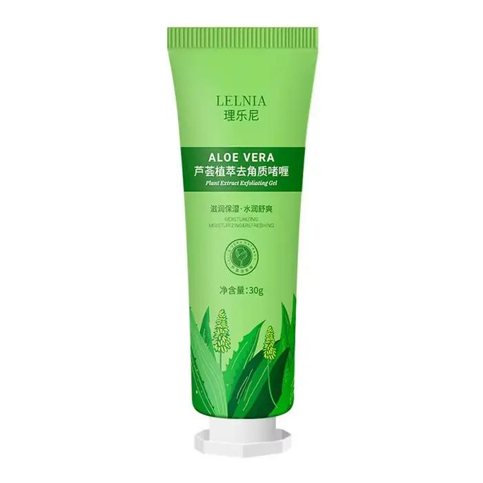 Gel exfoliant pour le visage à l'aloe vera, 30/100g, nettoyage en profondeur, élimine les points noi