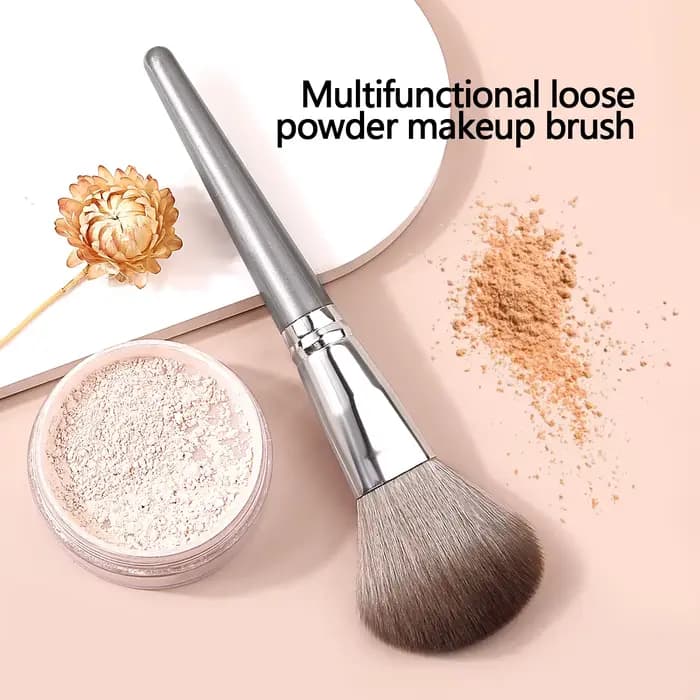 1 pièces de haute qualité moelleux doux grand pinceau à poudre poudre fard à joues brosse de réparat