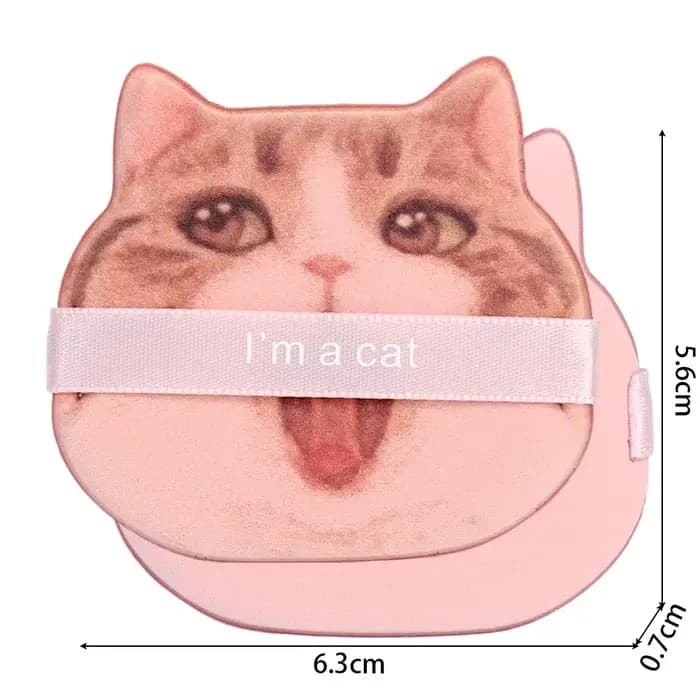 Nouveau chat coussin d'air poudre bouffée hydrophile Non-latex visage corps poudre fond de teint bou