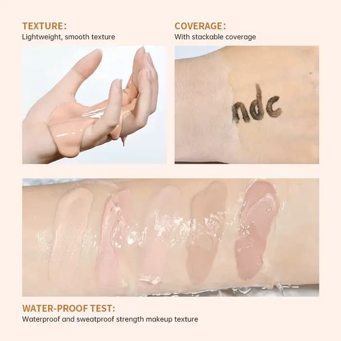 Lakerain teinté hydrateur couverture constructible hydratant Intense même ton de peau finition Semi-mat maquillage crème hydratante
