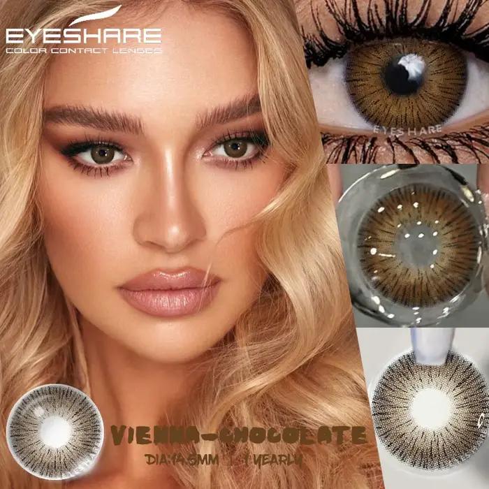 EYESHARE 1 paire de lentilles de Contact colorées pour les yeux