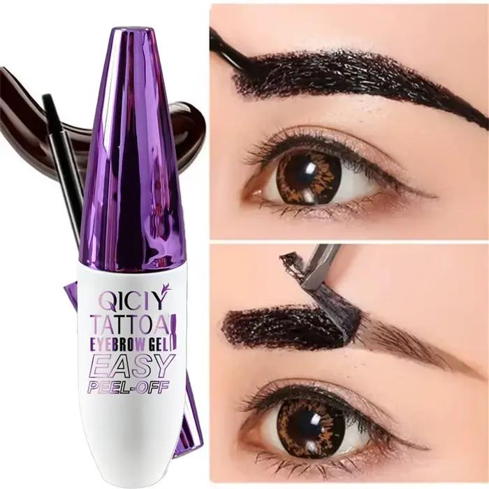 Gel pour sourcils, tatouage durable de 3 jours, facile à décoller, Types de crème, longue durée, résistant aux taches, résistant à la sueur, cosmétiques imperméables