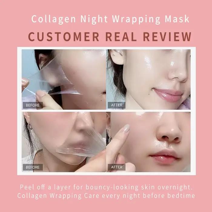 Crème de nuit peeling au collagène avec brosse pour réduire les ridules nourrir en profondeur raffermir la peau masque hydratant pour femmesUsageIdOccasionsSpéciales