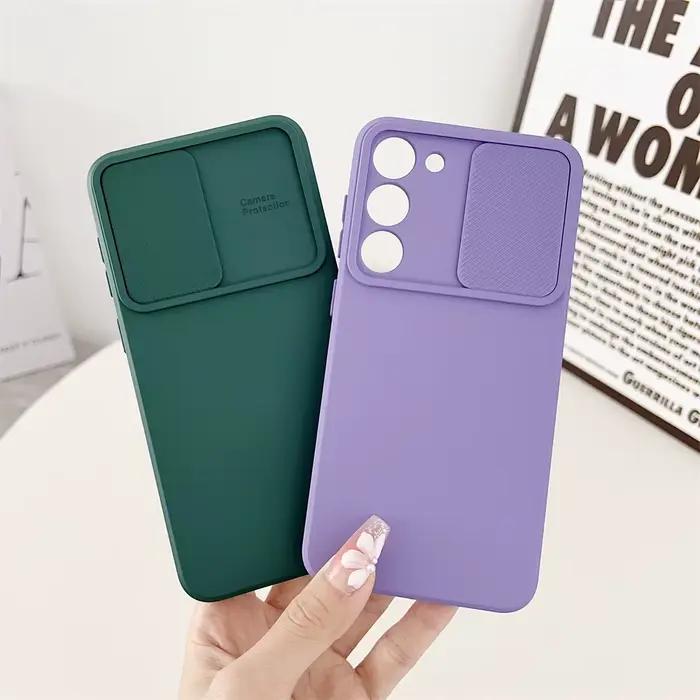 Étui de protection coulissant pour appareil photo Samsung S26 Edge S25 A16 A06 S24 S23 S22 S21 Ultra Plus FE A34 A24 A14 A54 A73 A53 A33