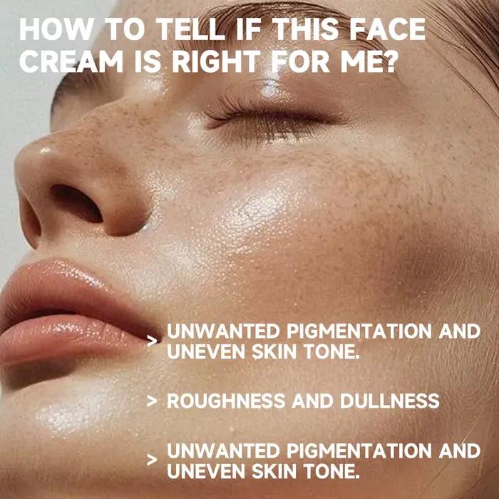 Crème hydratante pour le visage à la vitamine C avec extrait d'arbre à thé et vitamine E, crème hydratante quotidienne pour tous types de peau, boostant l'éclat du visage