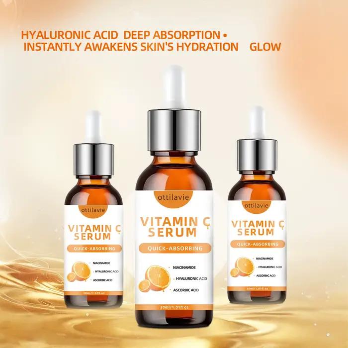 Sérum à la vitamine C à l'acide hyaluronique – Absorption rapide