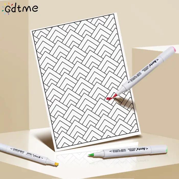 Livre de coloriage géométrique : motifs abstraits, motifs complexes de Mandalas pour adultes, livres de dessin anti-Stress et relaxants