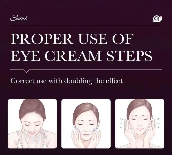 Crème pour les yeux au collagène d'escargot Saoder