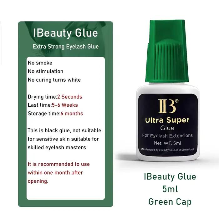 10 bouteilles IBeauty Ultra Super colle individuelle séchage rapide Extensions de faux cils fournitures forte Cola 5ml outils de maquillage de beauté