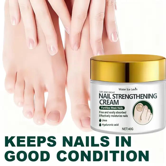 Crème fortifiant les ongles jour et nuit à l'acide hyaluronique et à l'urée – Hydrate efficacement