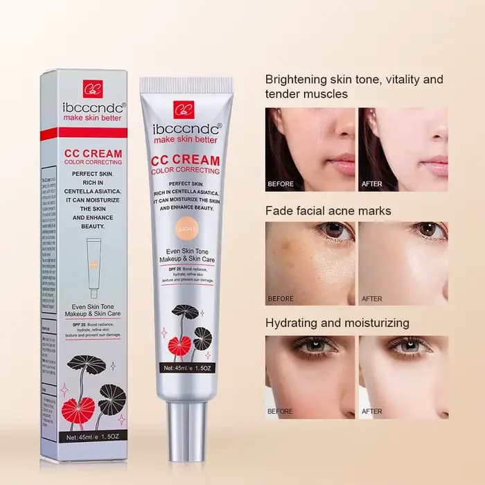 Base CC crème hydratante imperméable Anti-transpiration maquillage avant correcteur durable femmes