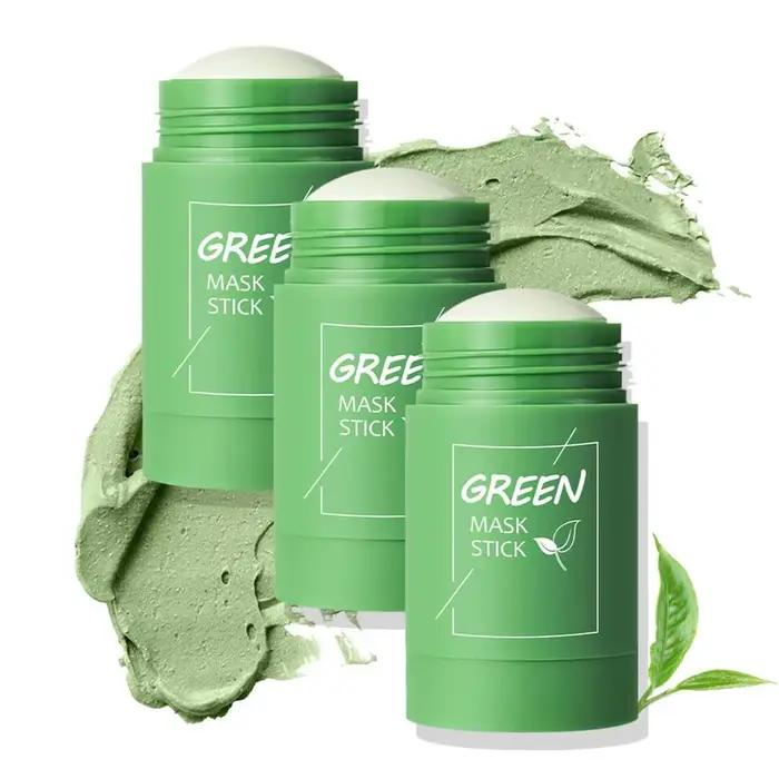 Bâton d'argile à thé vert pour le visage
