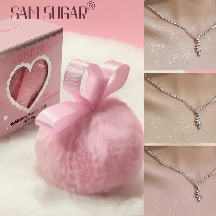 Poudre brillante rose pêche