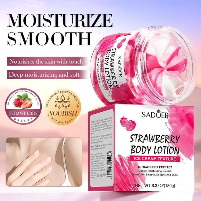 Lotion corporelle à la fraise 180g