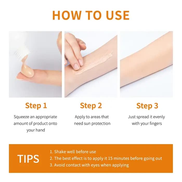 Fond de teint crème solaire à la vitamine C